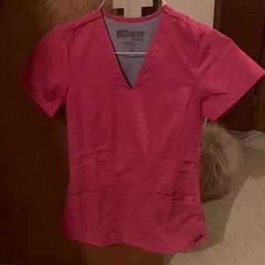 Greys anatomy pink scrub set